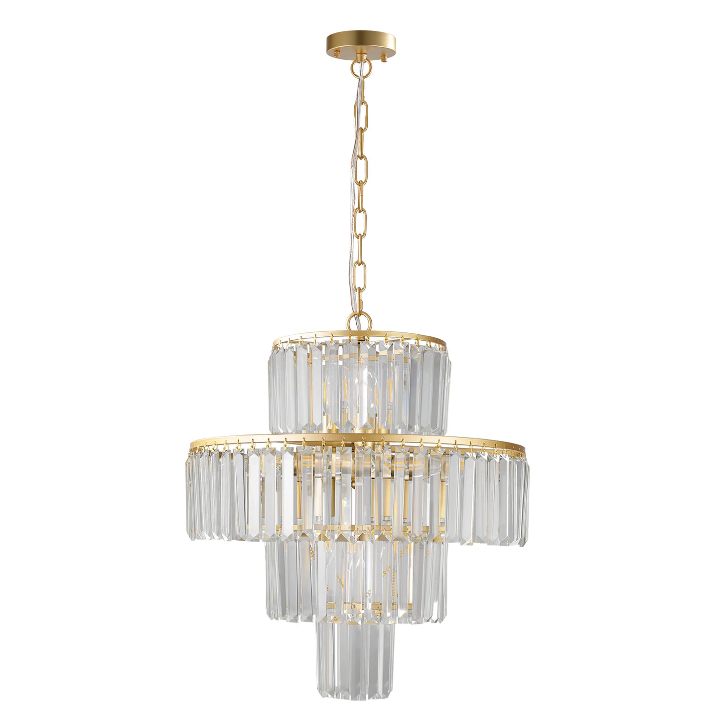 Luxury Crystal Chandelier Modern Chandeliers Lights Fixture Hanging Pendant Light Fixture for Dining Room Bedroom Living Room