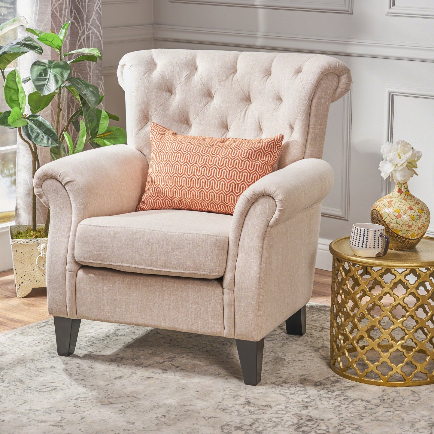 SPRINGFIELD TUFTED CHAIR