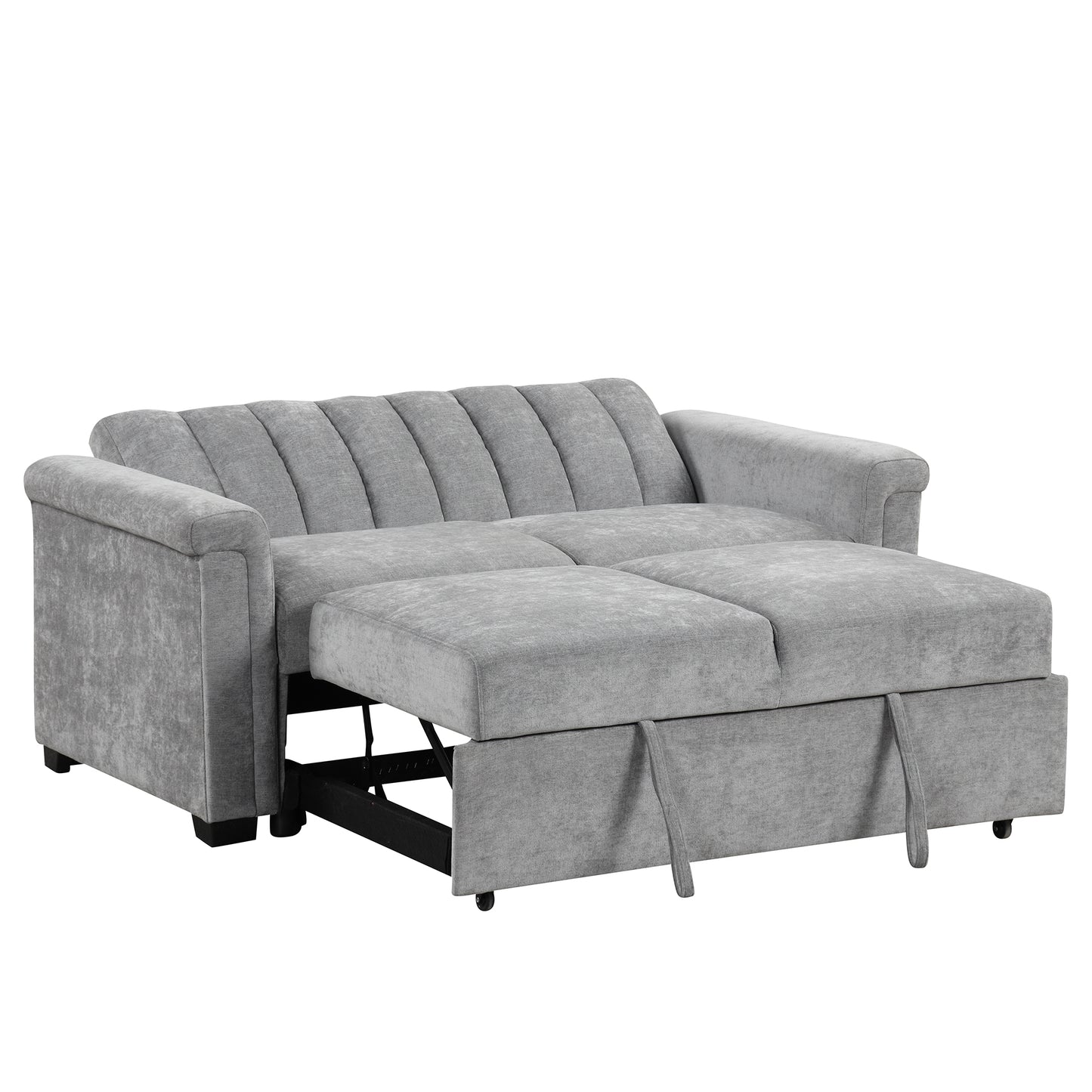 U_STYLE Convertible Soft Cushion Sofa Pull Bed ,for Two People to Sit On