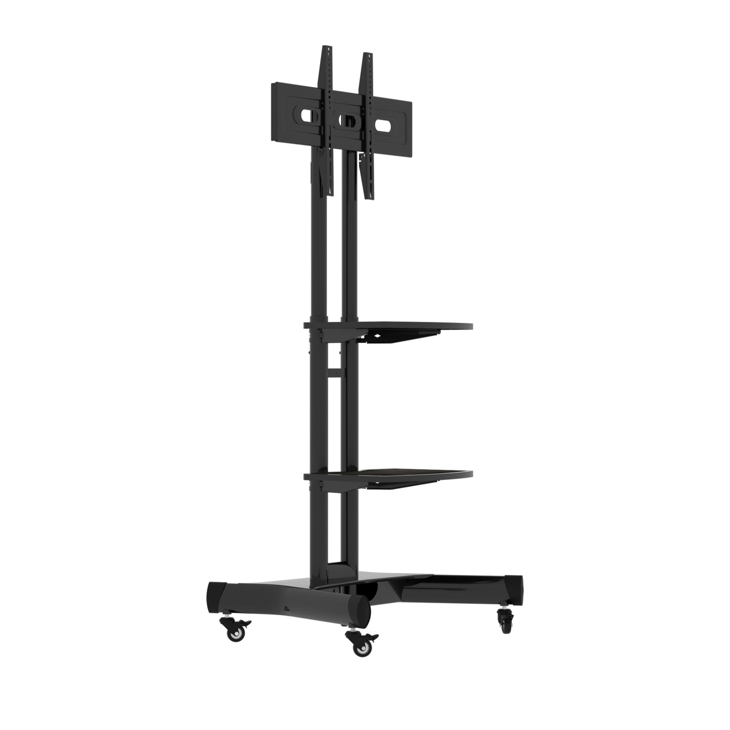 FANCO Universal Rotating TV Stand, suitable for 32-80 inch TVs, adjustable tilt height, maximum VESA 600x400mm (black)